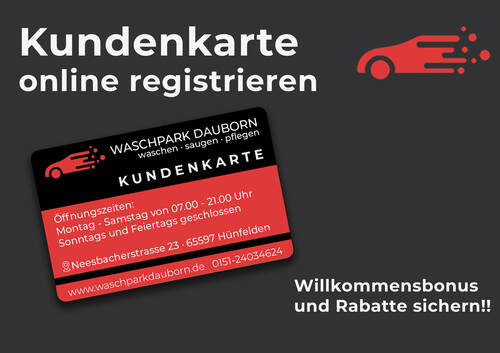 Kundenkarte registrieren